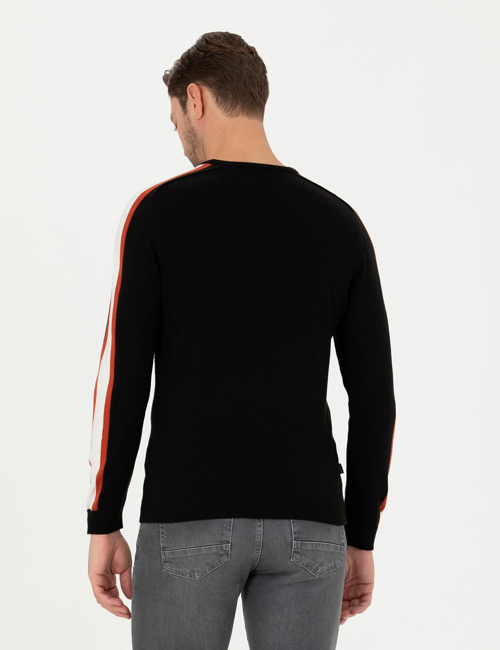 Black Slim Fit Sweater