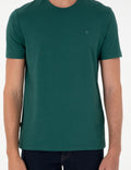 Dark Green Slim Fit Basic T-Shirt