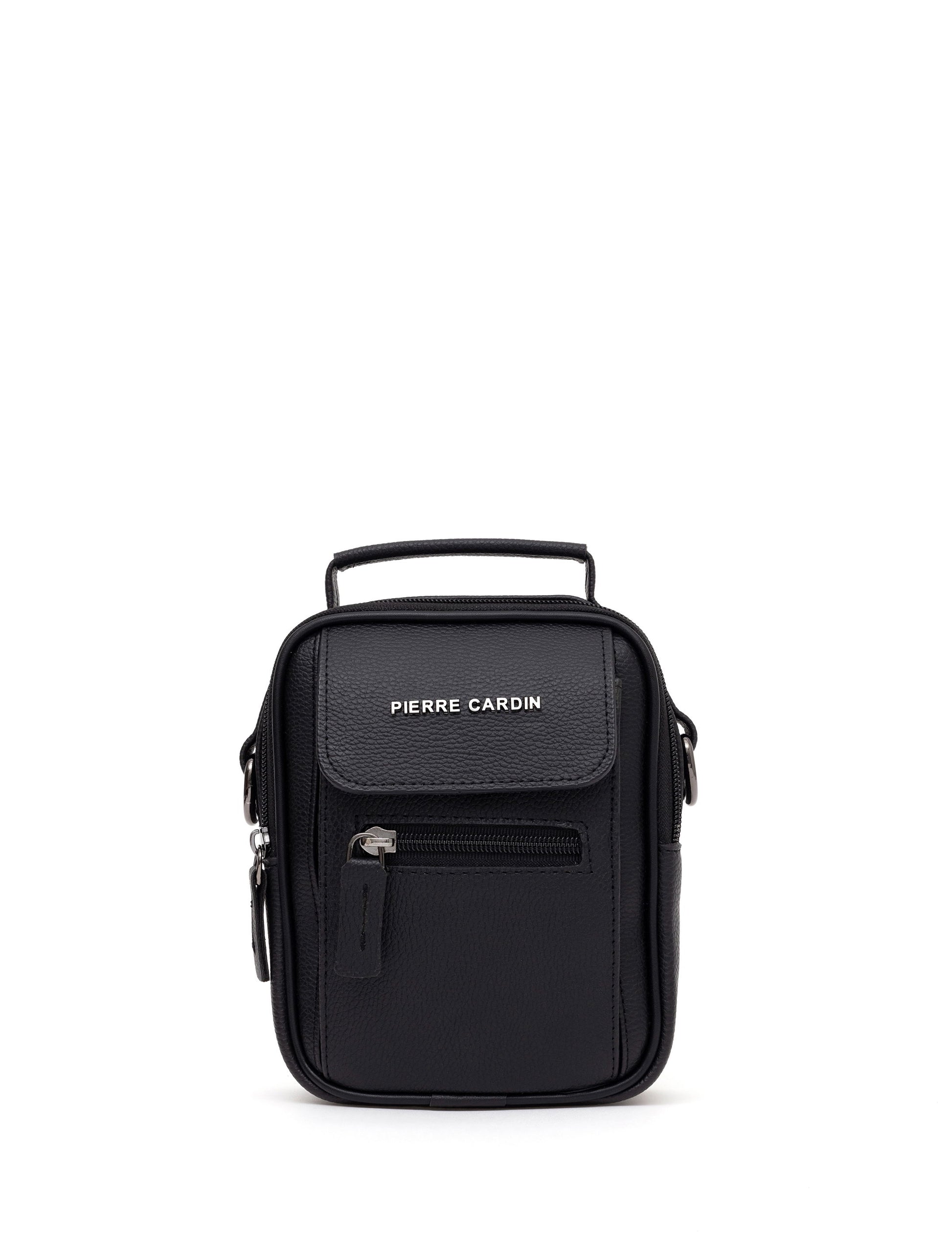 Men's Black Strap Handbag