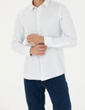 Oil Slim Fit Long Sleeve Shirt