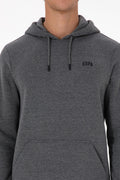 Erkek Regular Fit Kapüşonlu Antrasit Melanj Basic Sweatshirt