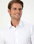 White Ex. Slim Fit Long Sleeve Shirt