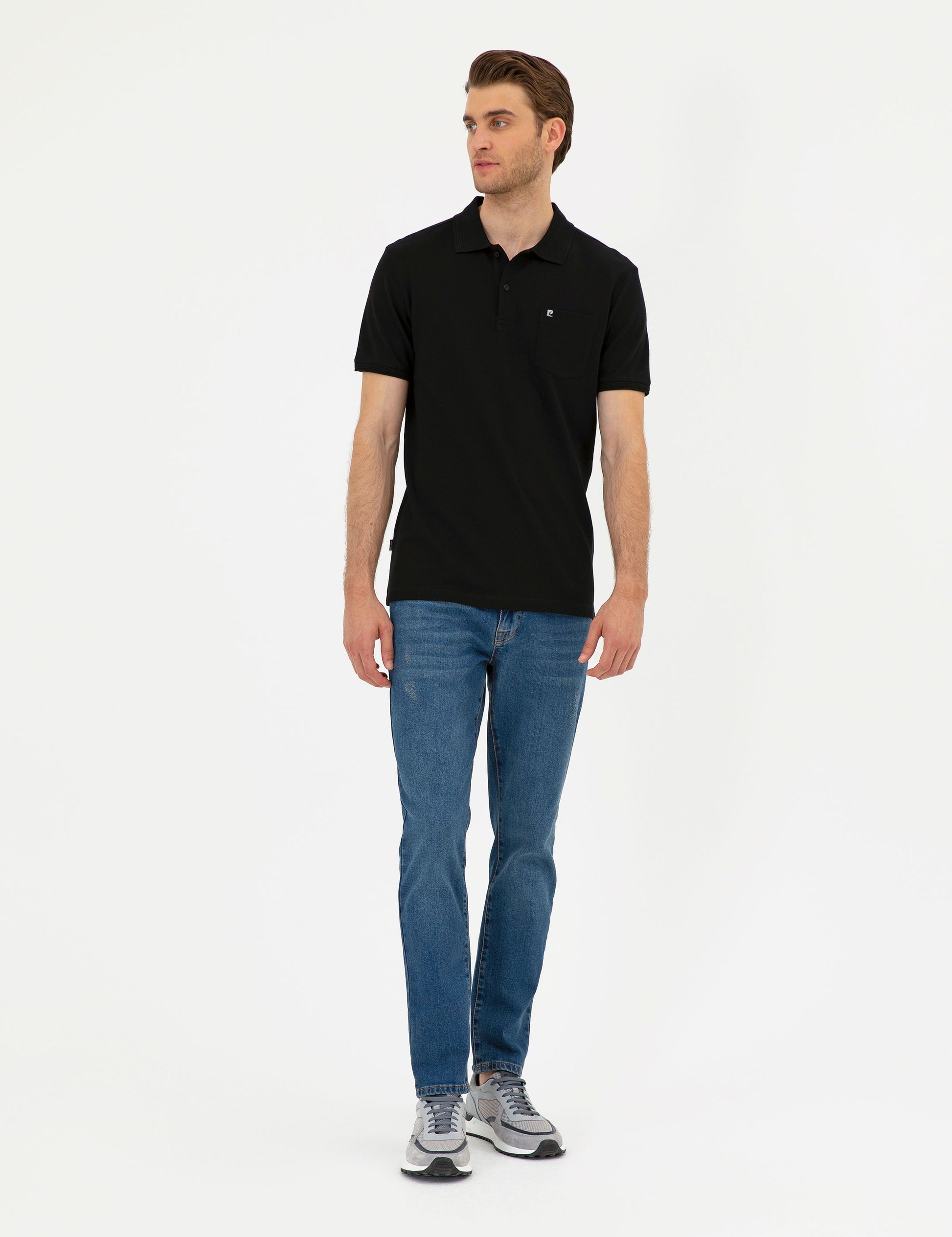 Black Regular Fit Basic T-Shirt