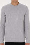 Men's Grey Melange Sweatshirt