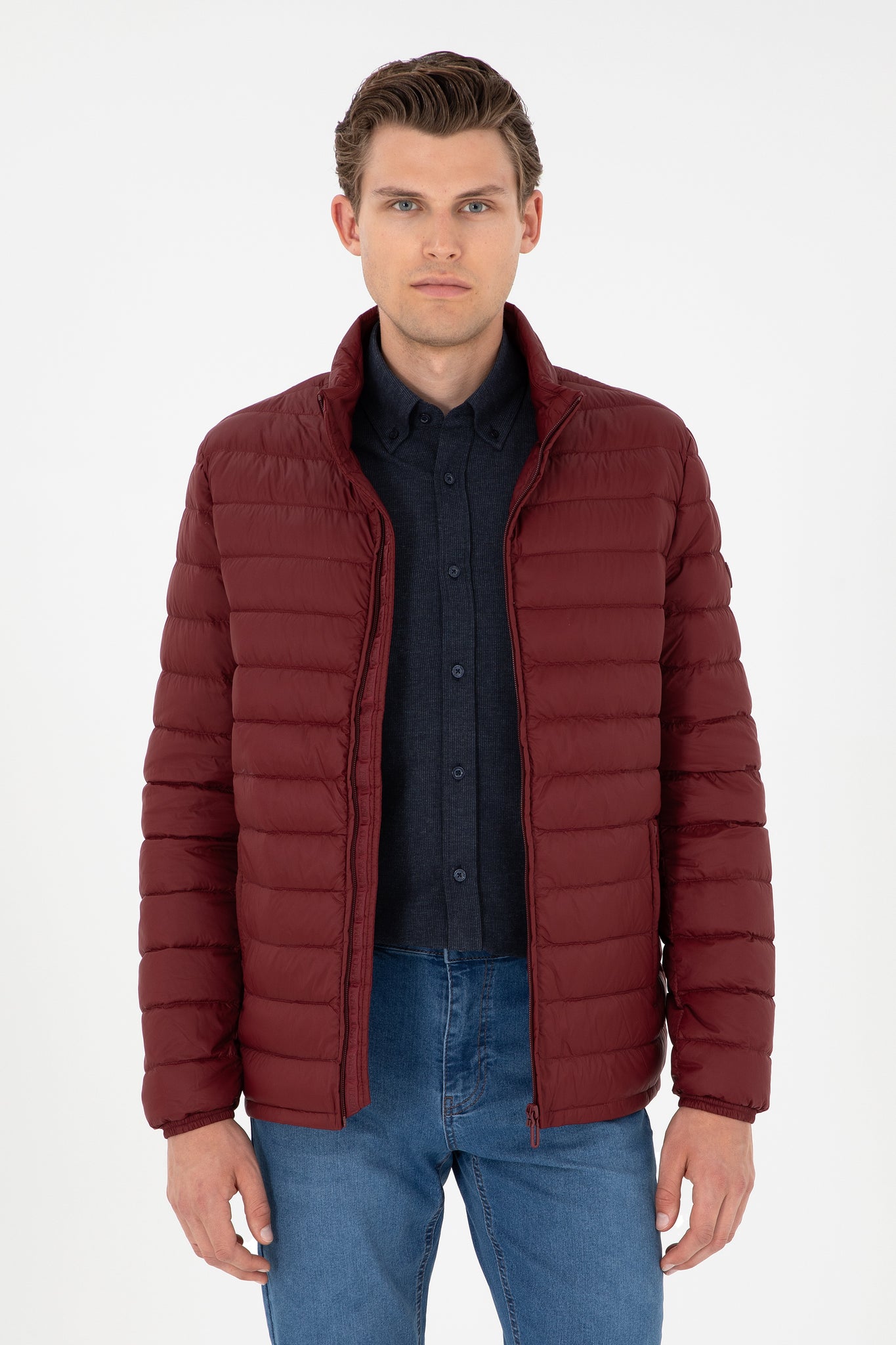 Men's Burgundy Coat