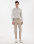 ��a��la Slim Fit Striped Long Sleeve Shirt