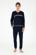 Men's Navy Blue Pajama Set