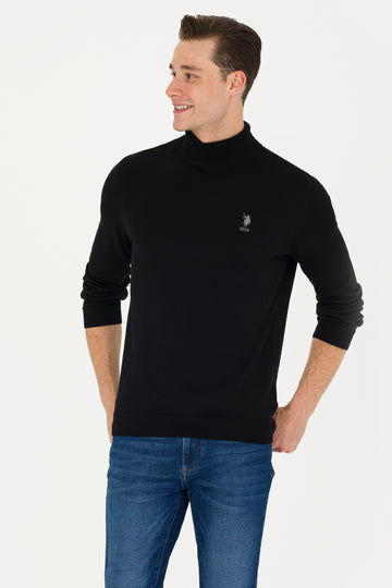 Men's Black Basic Sweater