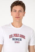 Men's Regular Fit Crew Neck White T-Shirt