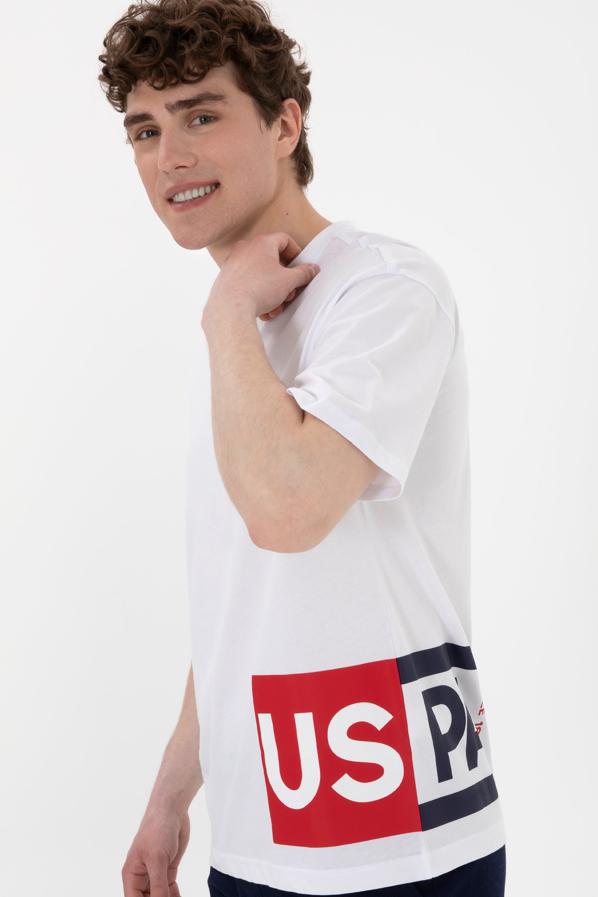 Men's Comfort Fit Crew Neck White T-Shirt