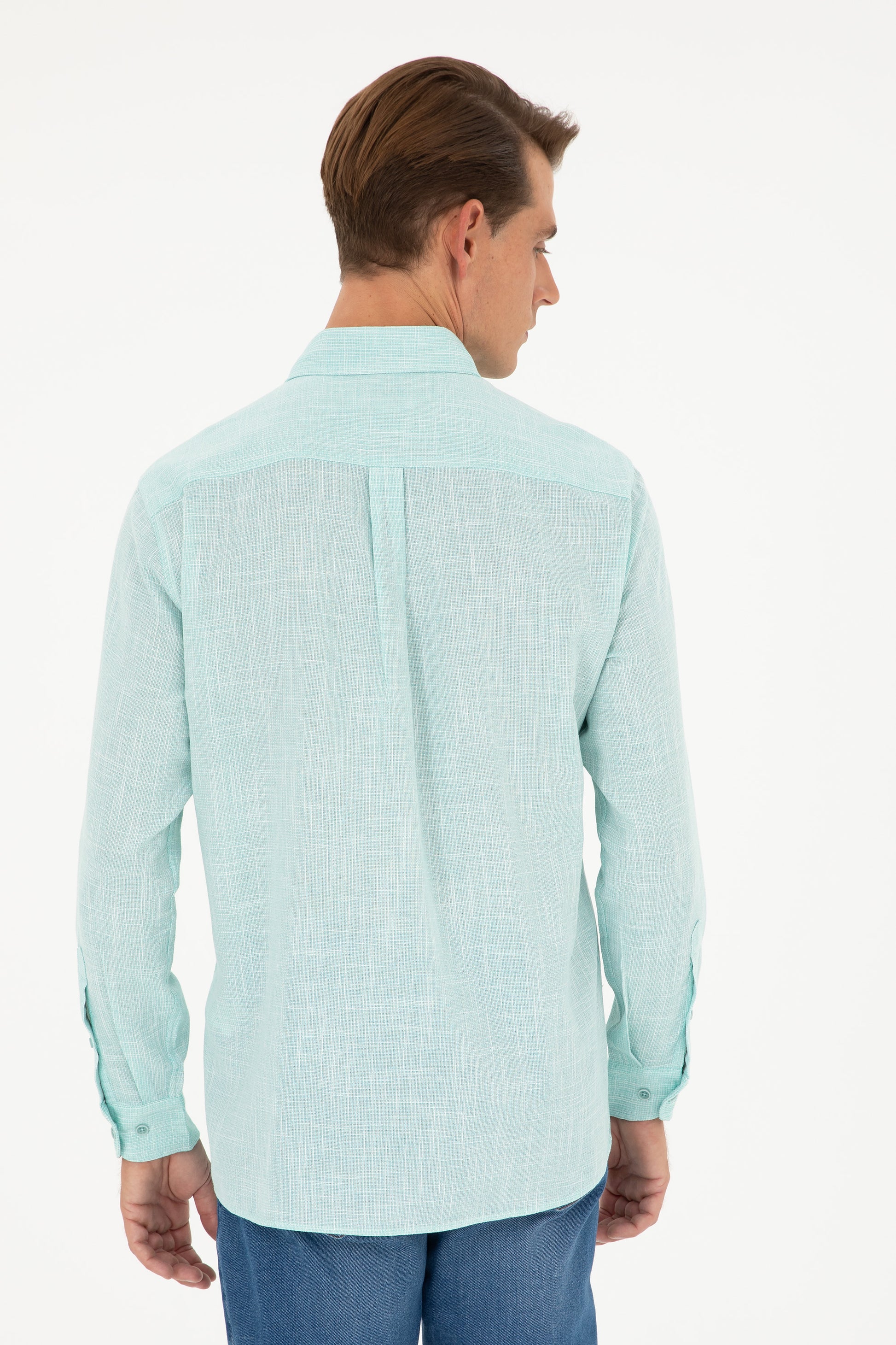 Men's Mint Long Sleeve Shirt