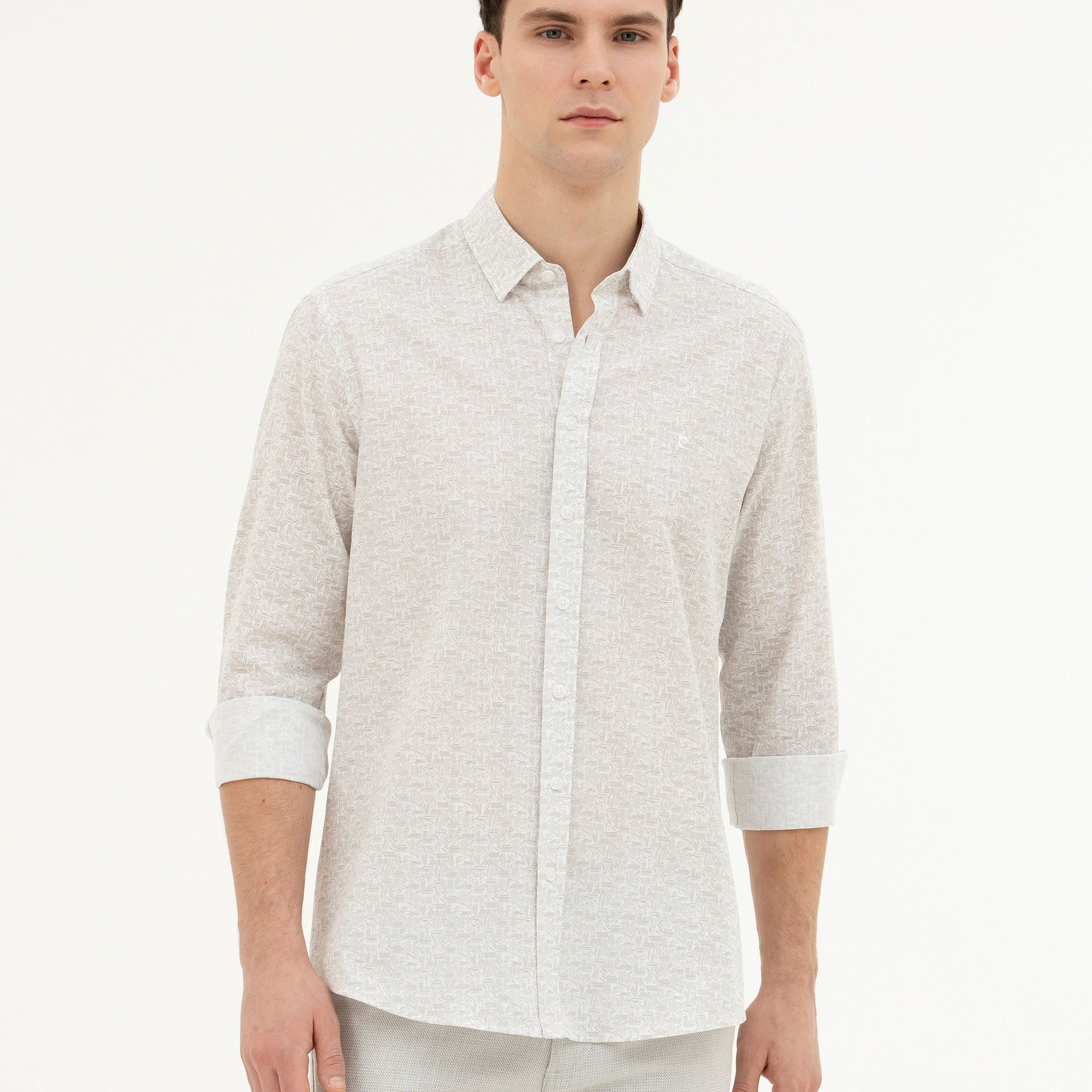 Green Regular Fit Long Sleeve Shirt