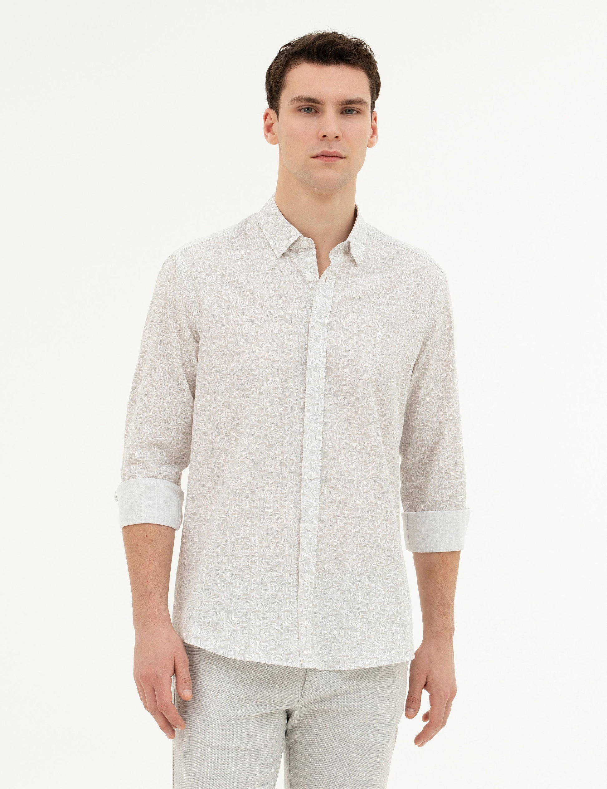 Green Regular Fit Long Sleeve Shirt