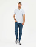 Light Blue Slim Fit Basic T-Shirt