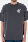 Men's Oversize Fit Crew Neck Anthracite T-Shirt
