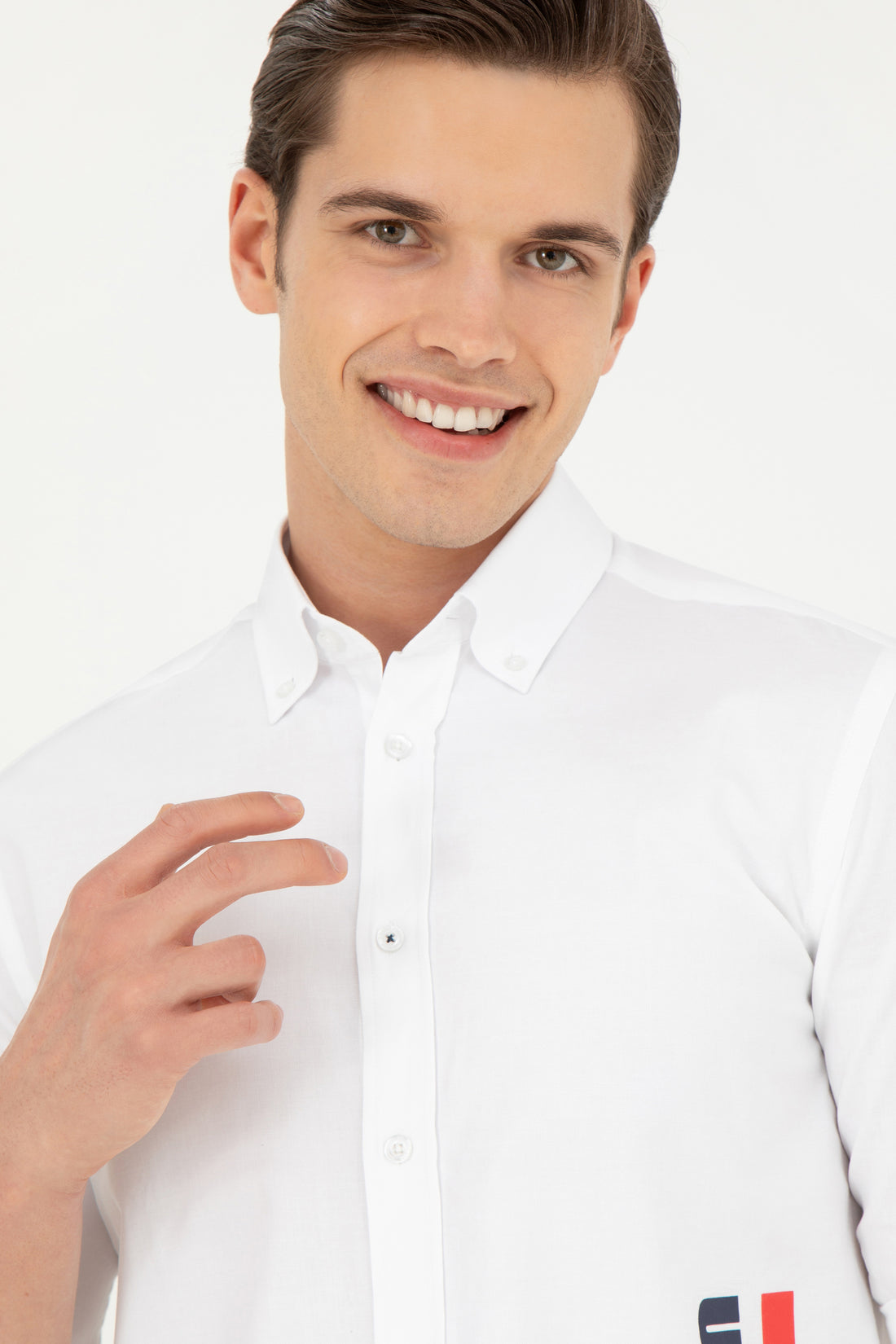 Men's White Long Sleeve Shirt