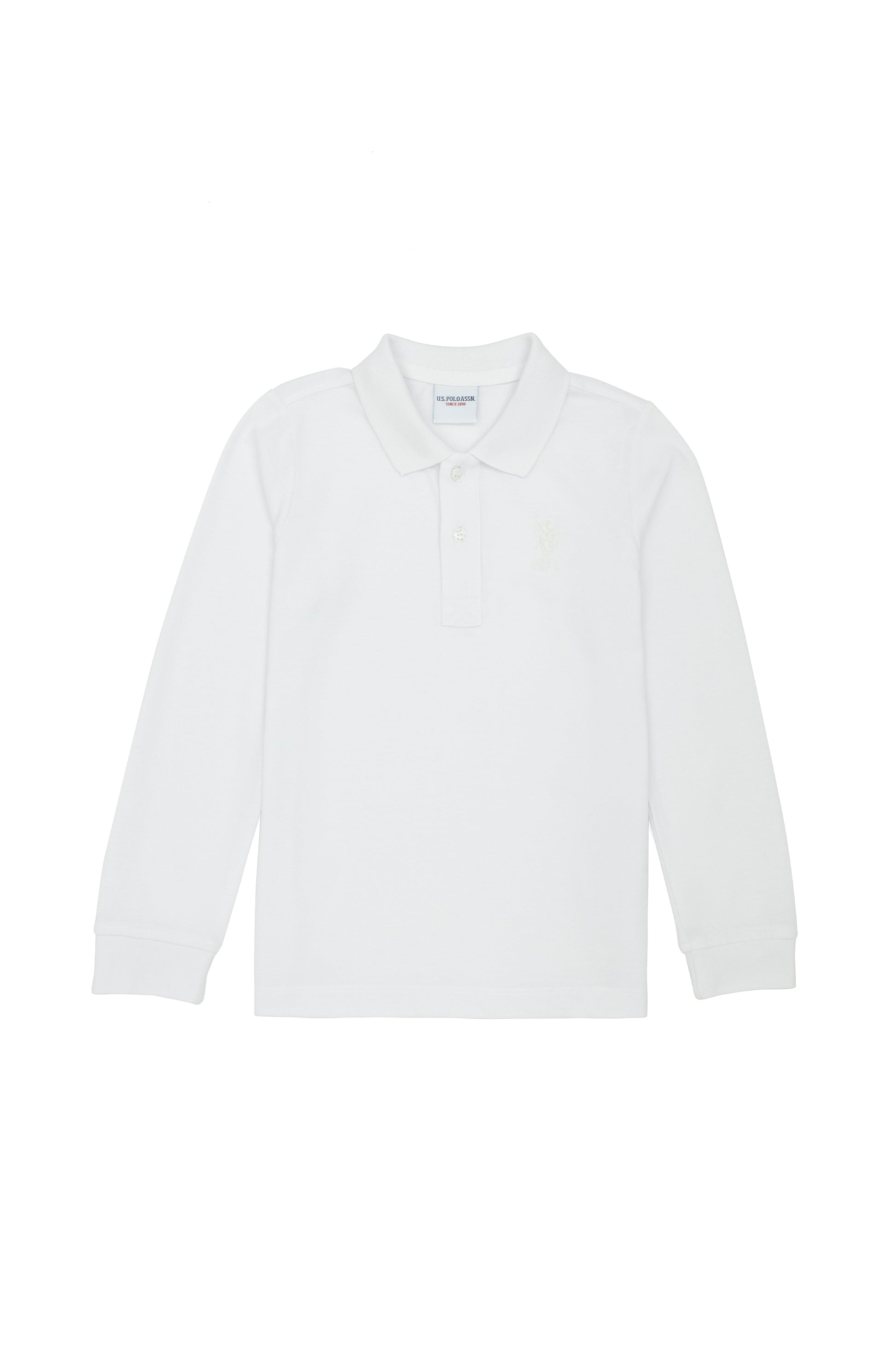 Boy Baby White Basic Sweatshirt