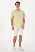 Men's Comfort Fit Crew Neck Light Khaki T-shirt T-shirt
