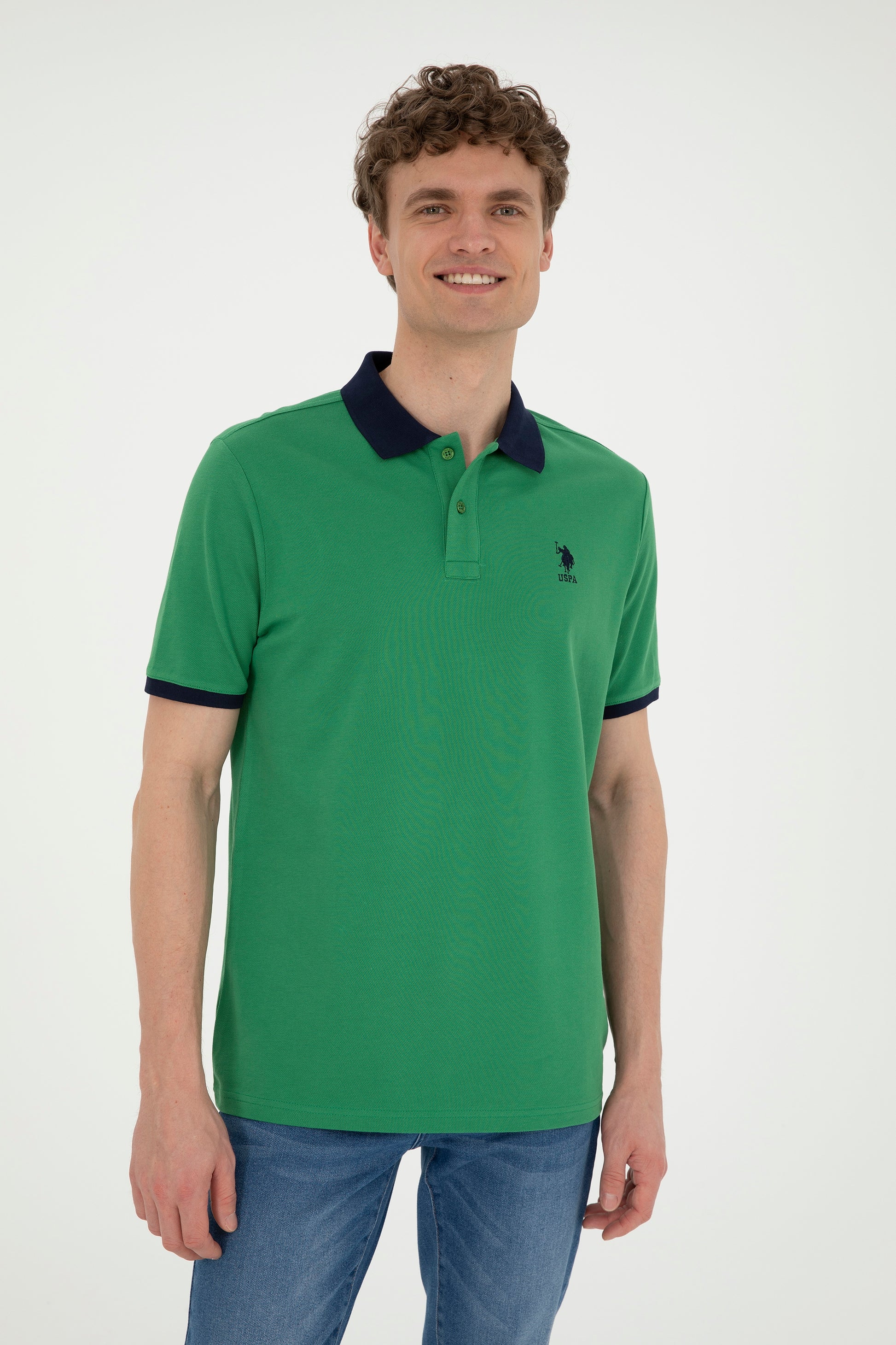 Men's Green Basic T-Shirt