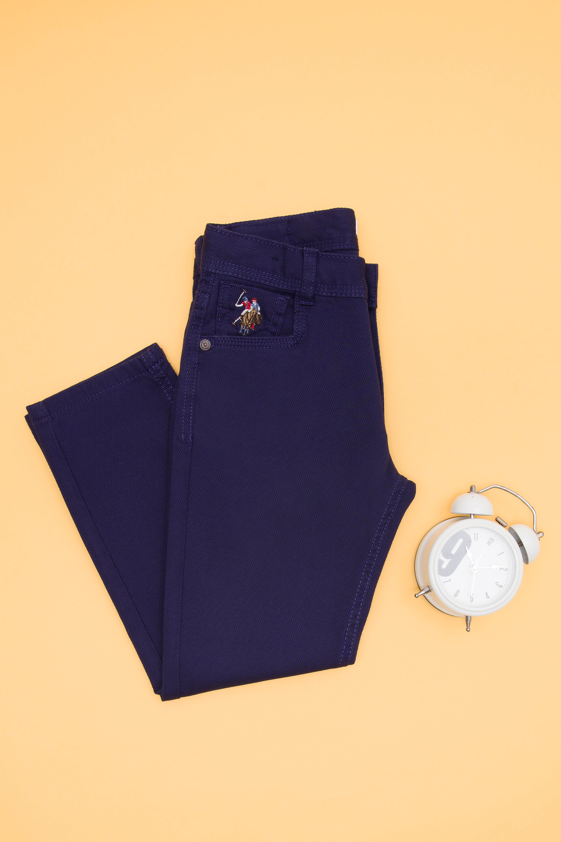 Boy's Navy Blue Canvas Pants