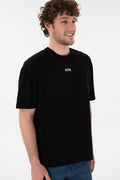Men's Comfort Fit Crew Neck Black T-Shirt