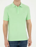 Peanut Green Slim Fit Basic T-Shirt