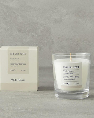 White Flowers Scented Candle