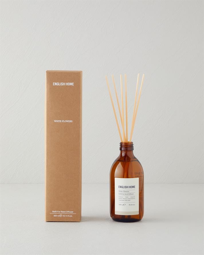 White Flowers Stick Room Fragrance Refill 300 ml - Refillable