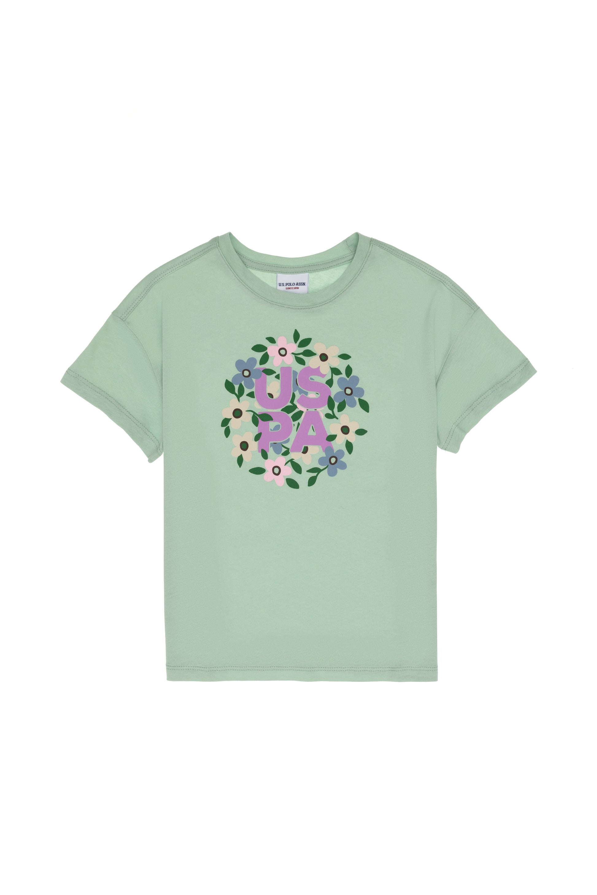 Girls' Water Green T-Shirt