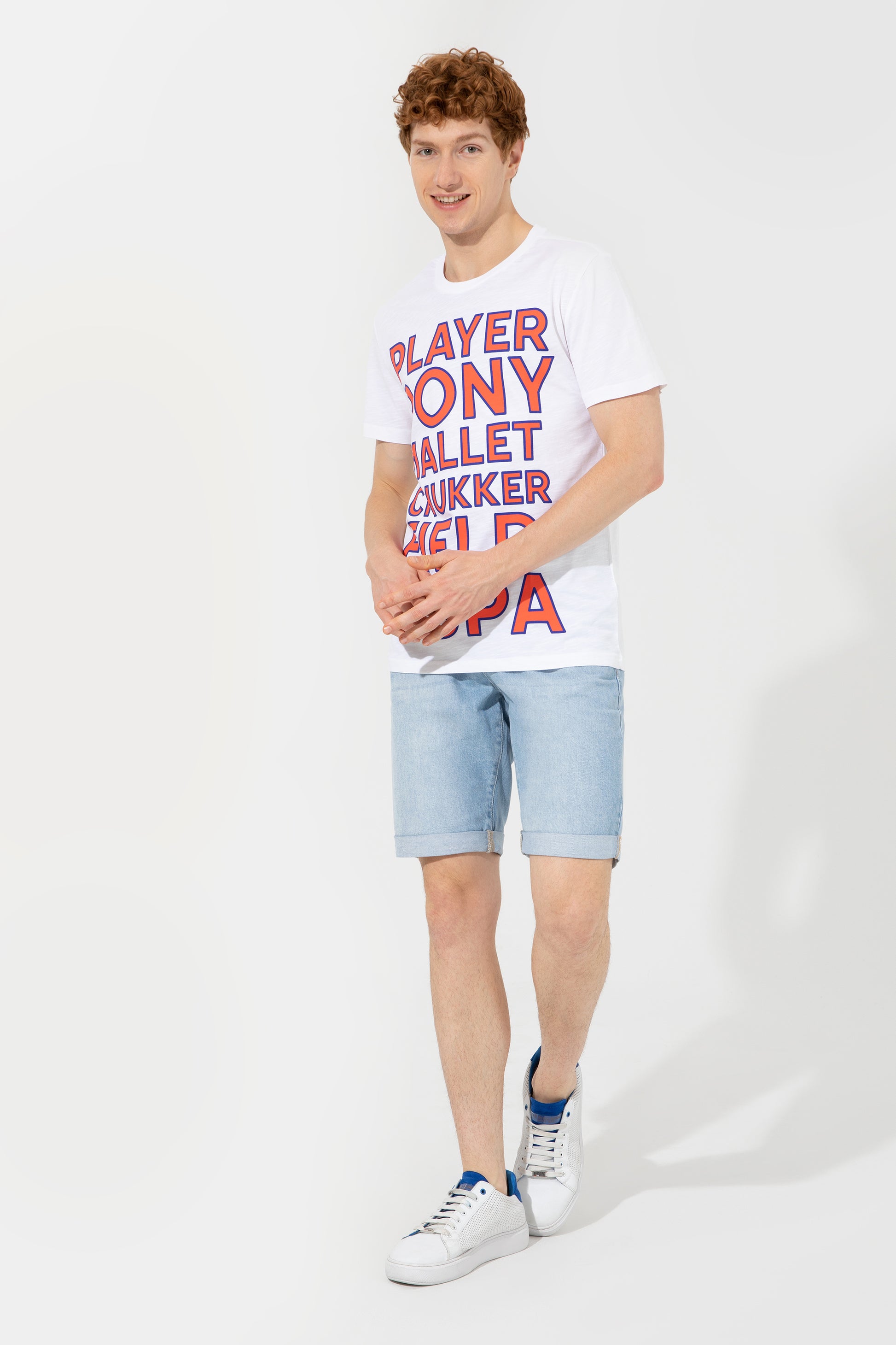 Men's White Crew Neck T-Shirt