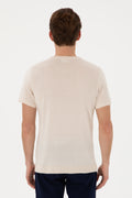 Men's Slim Fit Crew Neck Stone T-Shirt