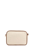 Women's Cream Canvas Cross Bag