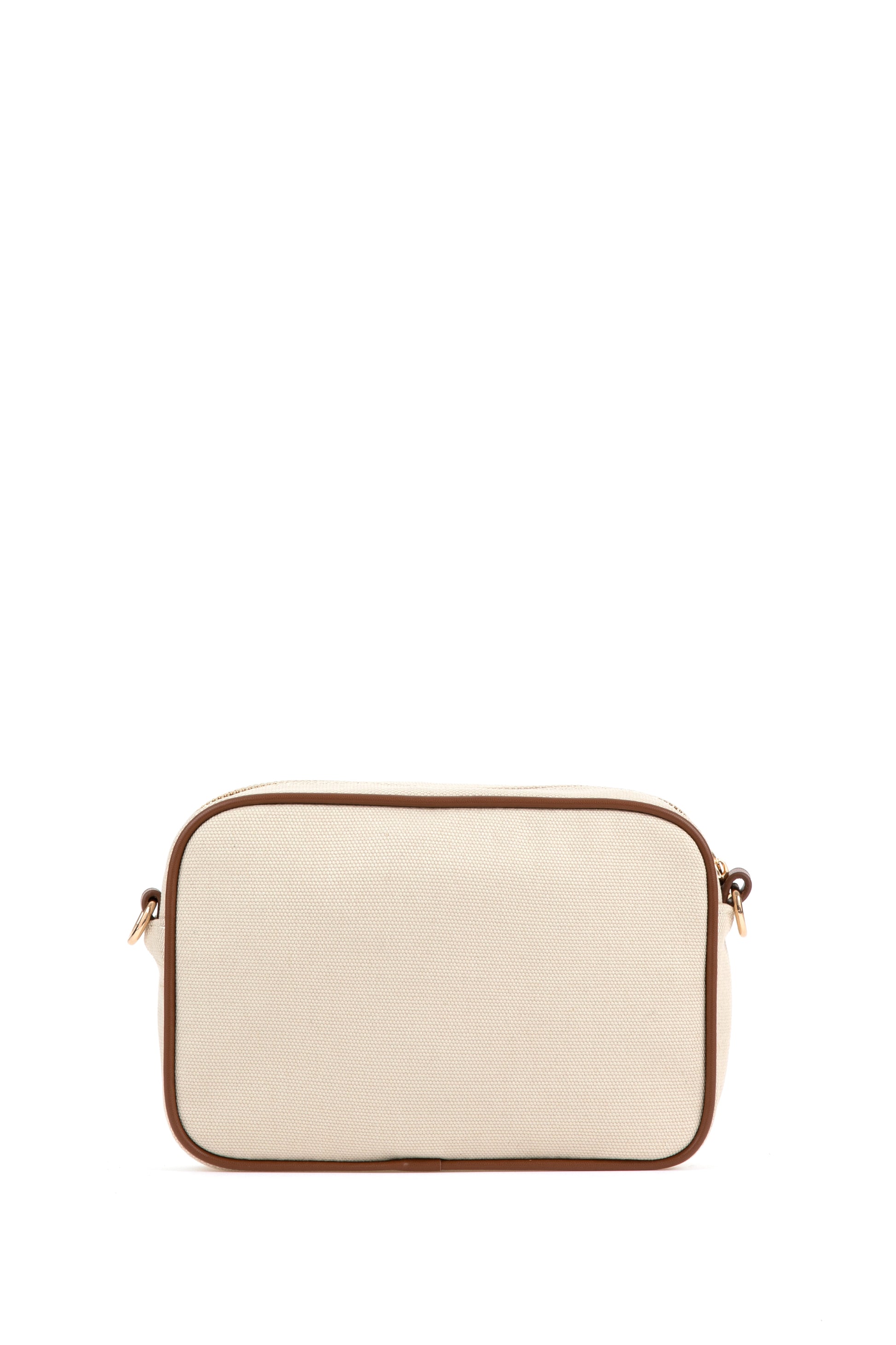 Women's Cream Canvas Cross Bag