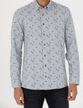 Blue Slim Fit Long Sleeve Shirt