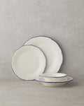 Blue Way Porcelain Dinner Set 24 Pieces 6 Seater Blue