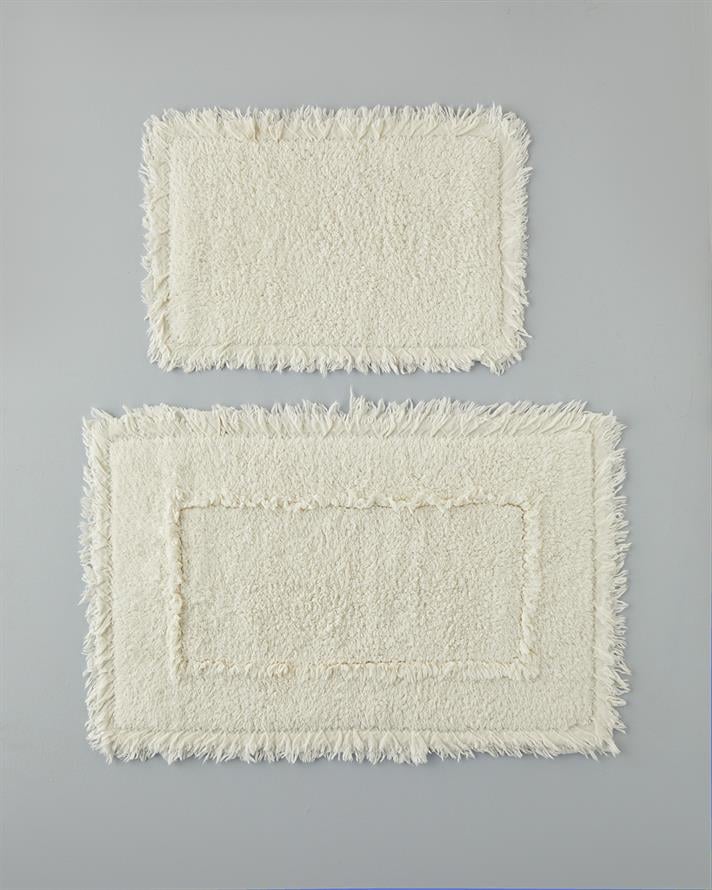Bona Cotton Bath Mat Set 60x90 + 40x60 cm Ecru