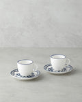 Bonnie Bone Porcelain 4 Pieces 2 Seater Coffee Cup Set 90 ml Dark Blue