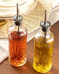 Bony Glass 2 pcs Oil Dish - Vinegar Holder 18 cm Transparent