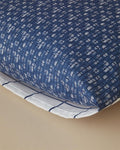 Border Check 2-Pack Pillowcase Navy