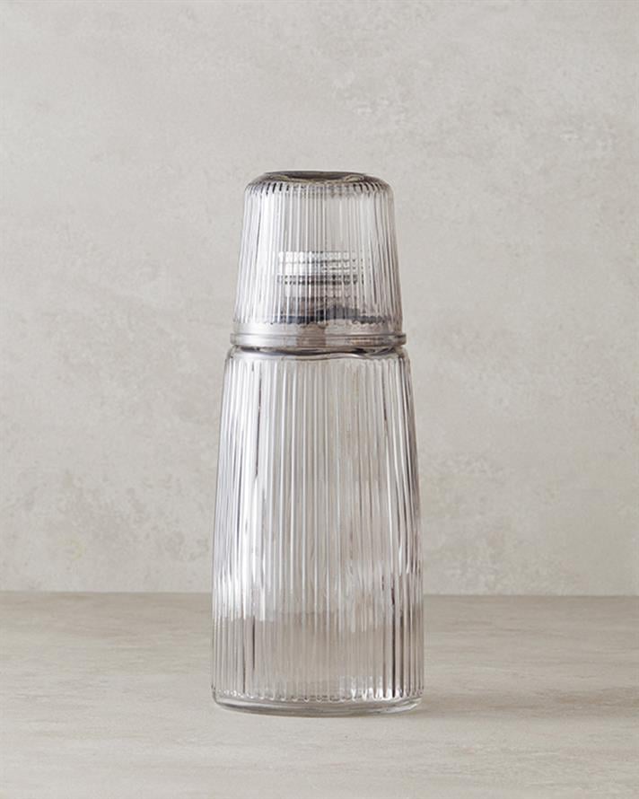 Botelya Glass Bedside Pitcher Anthracite