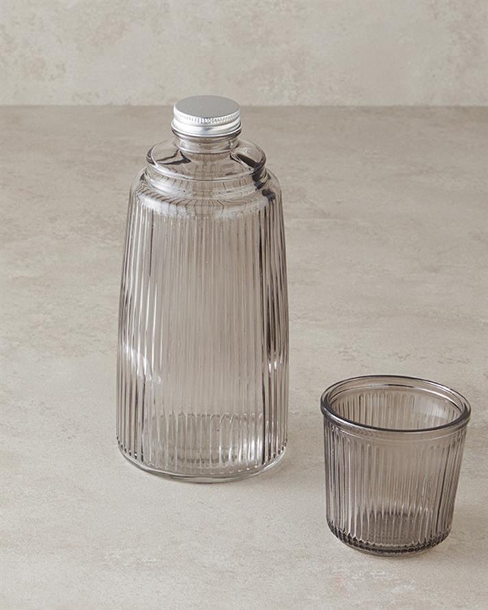 Botelya Glass Bedside Pitcher Anthracite