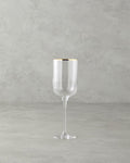 Bridgette Glass Set of 6 Glasses 350 ml Gold