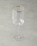 Bridgette Glass Set of 6 Glasses 350 ml Gold