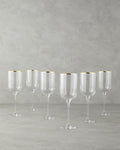 Bridgette Glass Set of 6 Glasses 350 ml Gold