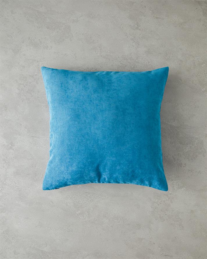 Brims Polyester Cushion Cover Oil Blue