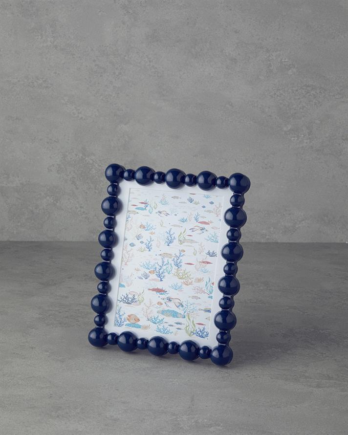 Bubble Decorative Frame Navy Blue