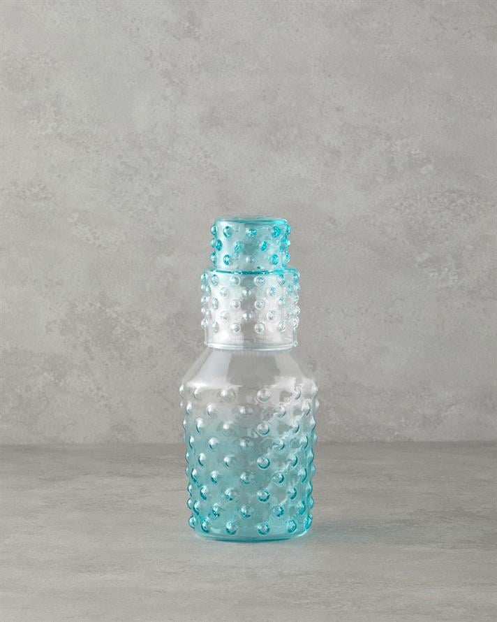 Bubbles Glass Bedside Pitcher 1150 ml Blue