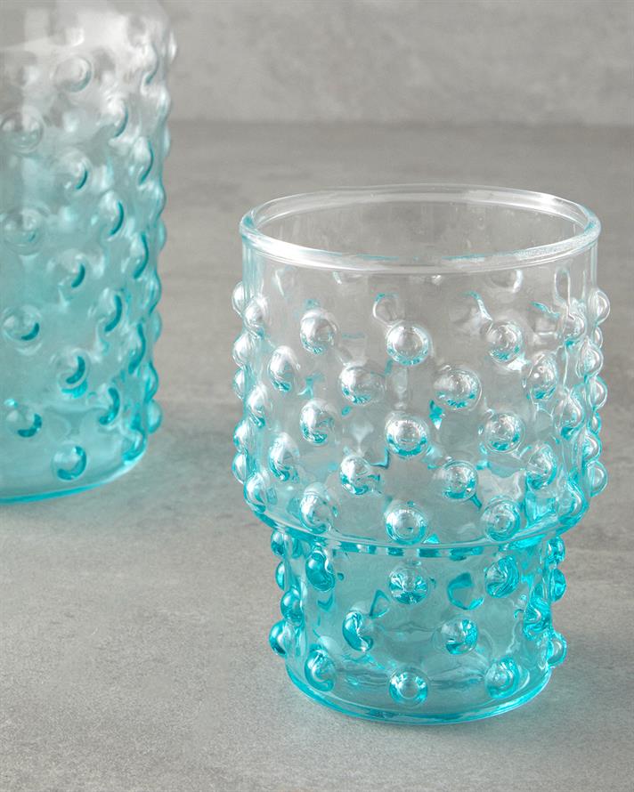 Bubbles Glass Bedside Pitcher 1150 ml Blue
