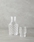 Bubbles Glass Bedside Pitcher Transparent