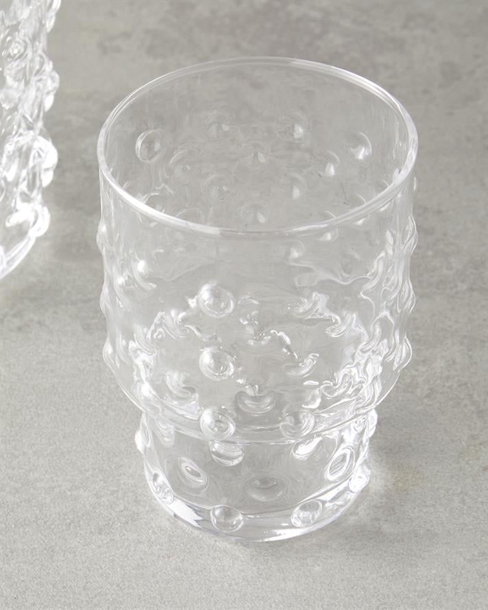 Bubbles Glass Bedside Pitcher Transparent